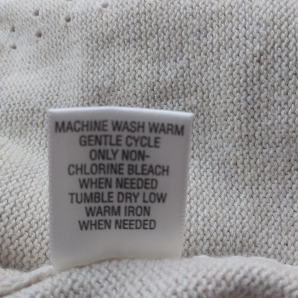 Studio Works XL Creme Cardigan Sweater Plus - Picture 9 of 10